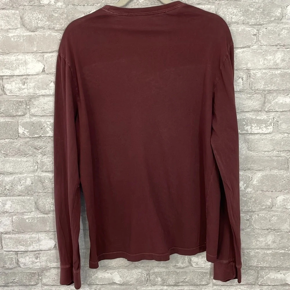 J.Crew Burgundy Broken In Tee
